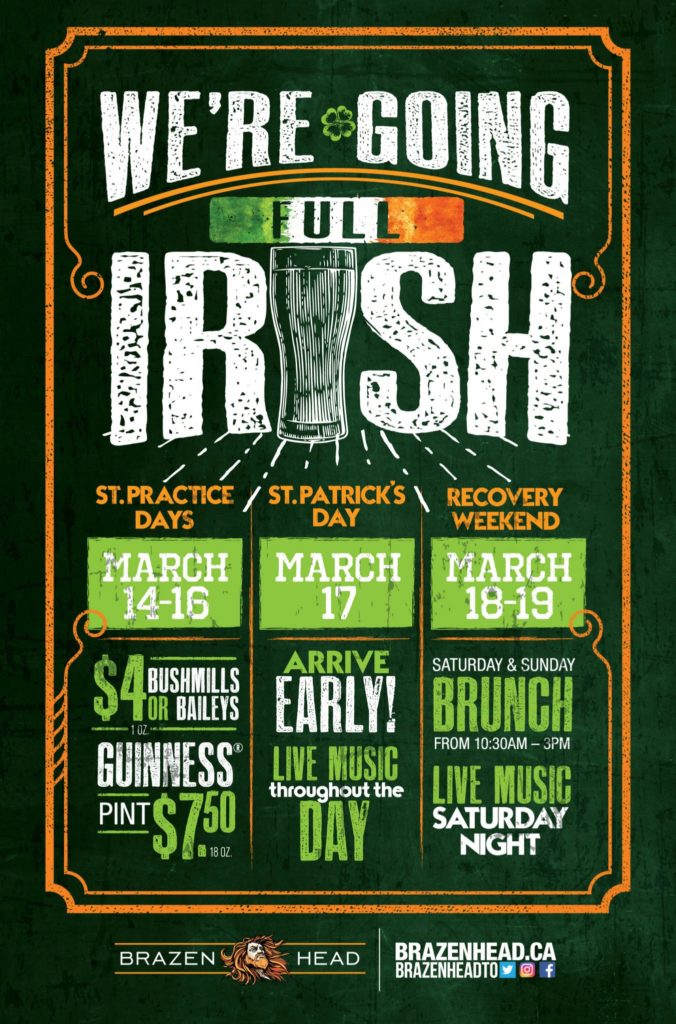 LV - Brazenhead - St Pats | Liberty Village Toronto | Your Online Neighbourhood Guide