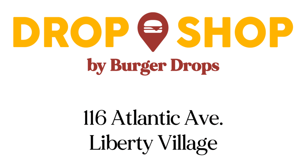 Popular smash burger restaurant offering house-ground burgers with excellent fries and onion rings. They also offer an excellent veggie burger option. One of Toronto's best burgers!
Open 12-9pm Tuesday to Saturday Burger Drops